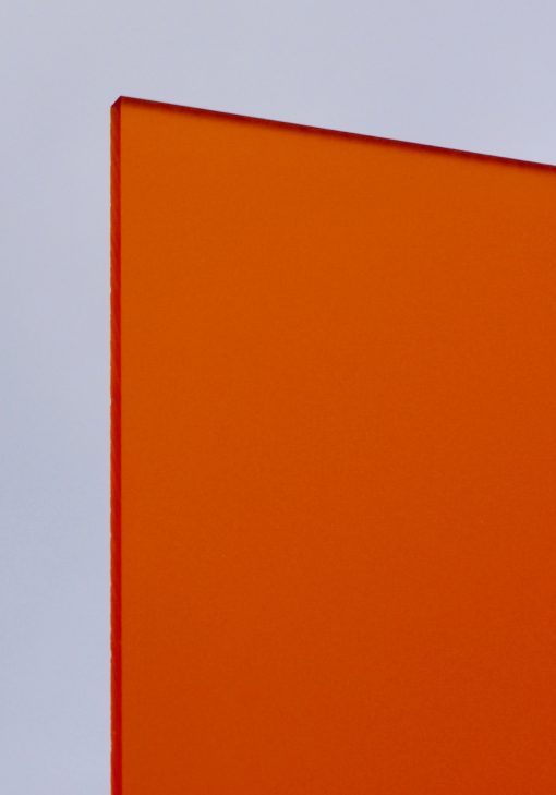 Deigaard plasts frosted akrylplade i farven orange